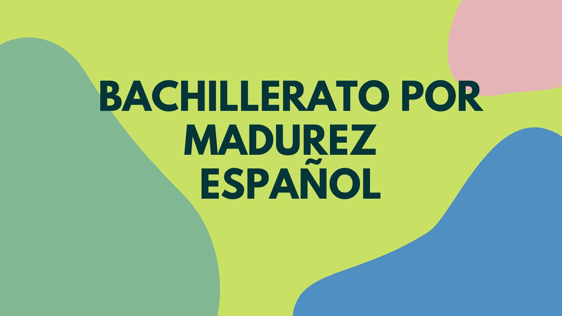 Bachillerato por madurez español 