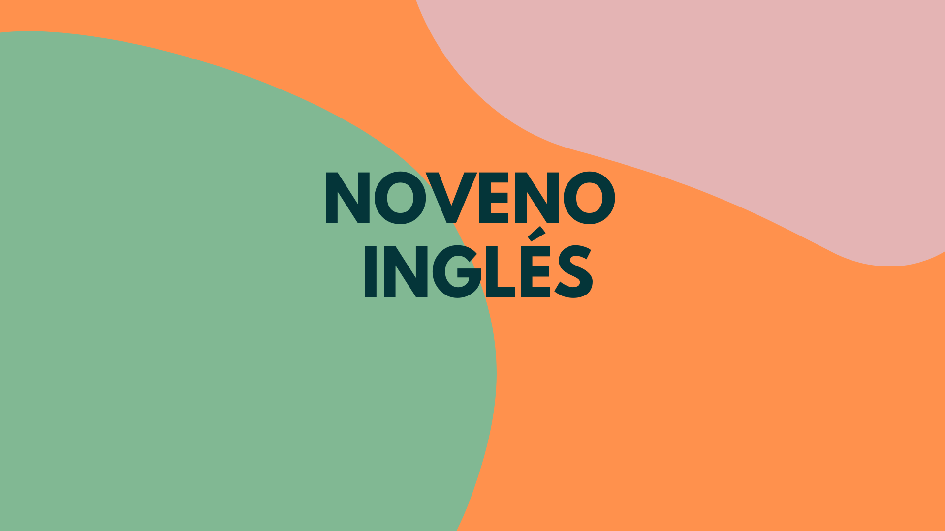 Noveno inglés 