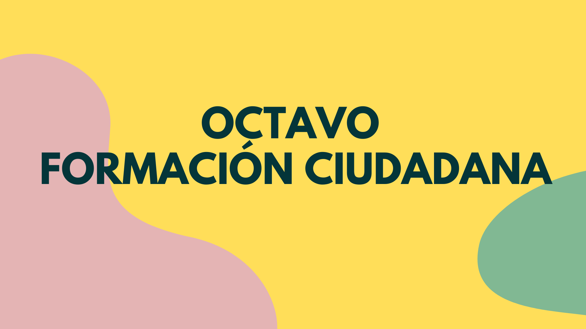 Octavo formación ciudadana 