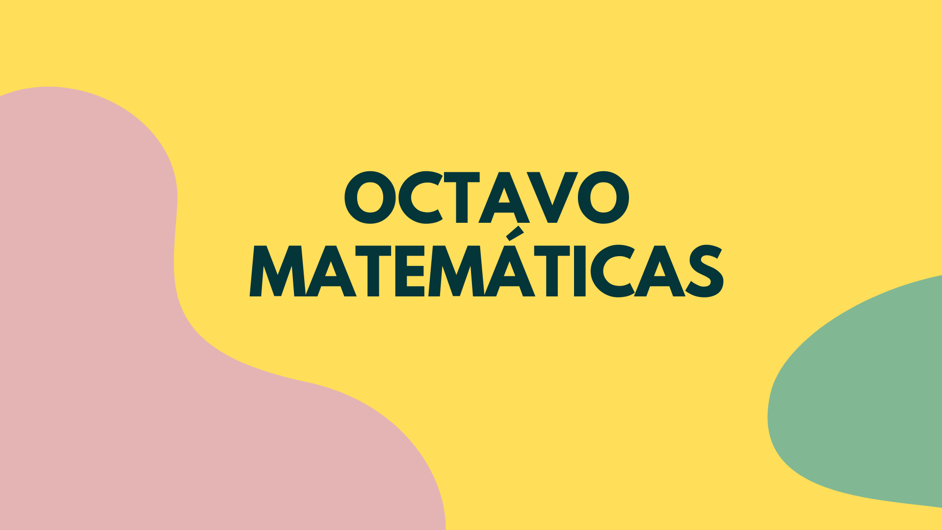 Octavo matemáticas 